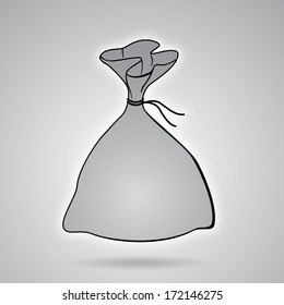 Money bag with dollar sign vector illustration