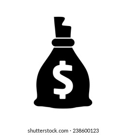 Money bag with dollar sign vector