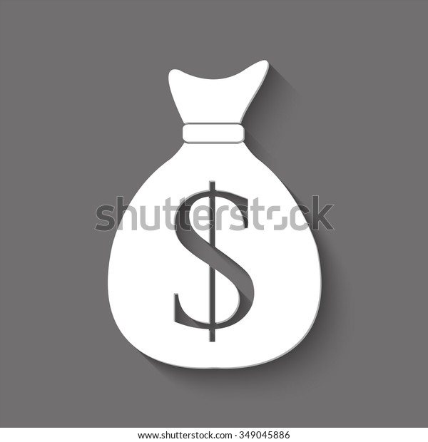 Money Bag With Dollar Sign Icon Icon Stock Vector