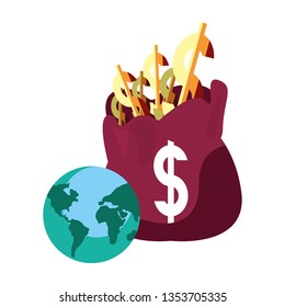 money bag dollar world