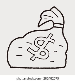 money bag doodle