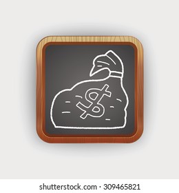 money bag doodle