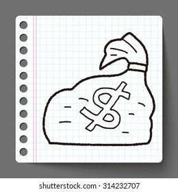 money bag doodle