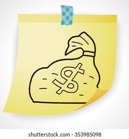 money bag doodle