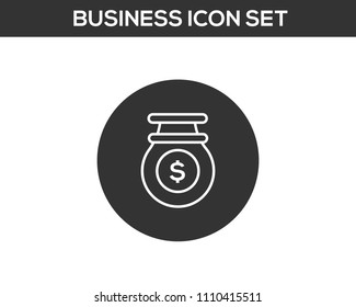  Money bag Flat icon