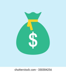 Money Bag Flat Icon