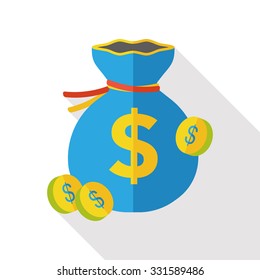 money bag flat icon