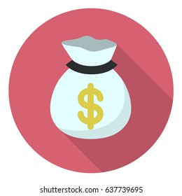money bag flat icon