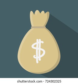 money bag flat icon