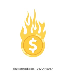 Icono o logotipo plano del Vector del bolso del dinero con el logotipo del dólar, para el icono del negocio, y el pago