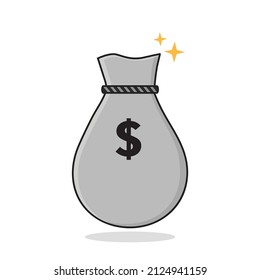 money bag flat vector,sack of money vector design illustration wallpaper background