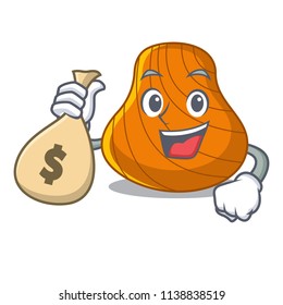 With money bag hard shell character cartoon