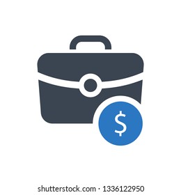Money in bag icon