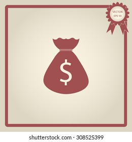 Money bag icon 