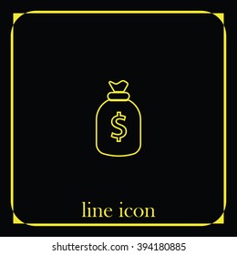 Money bag icon.
