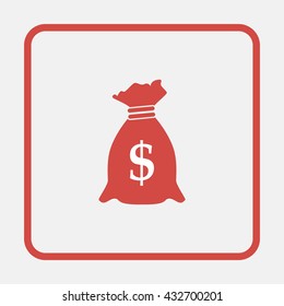 Money bag icon.