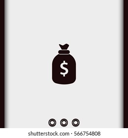 Money bag icon.