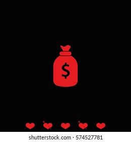 Money bag icon.