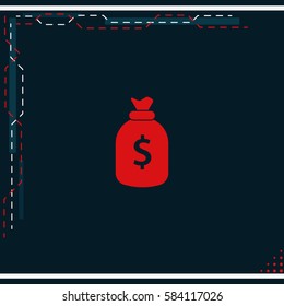 Money bag icon.