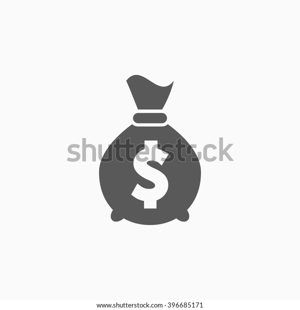 Money Bag Icon Stock Vector (Royalty Free) 396685171