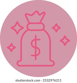 Money Bag icon design for personal commercial use