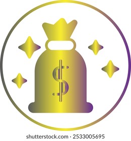 Money Bag icon design for personal commercial use