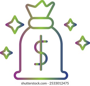 Money Bag icon design for personal commercial use