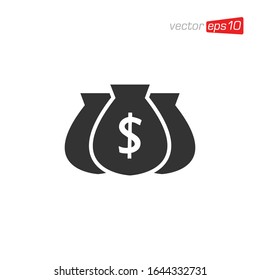 Money Bag Icon Design Vector