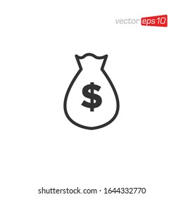 Money Bag Icon Design Vector