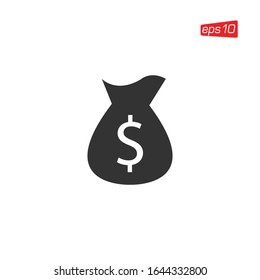 Money Bag Icon Design Vector