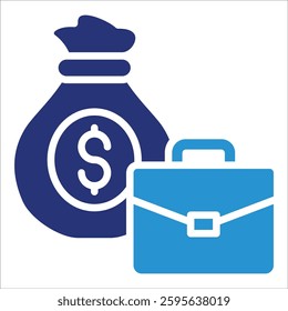 Money Bag Icon Element For Design