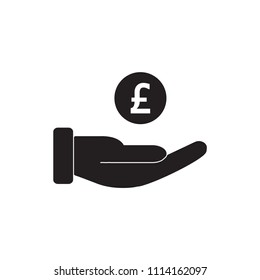 Money bag icon flat vector template design trendy