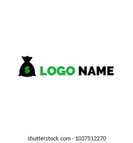 Money bag icon, logo