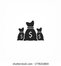 Geldbeutel-Ikone. lorem ipsum flaches Design JPG