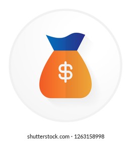 money bag icon with modern concept and gradient concept design vector eps 10