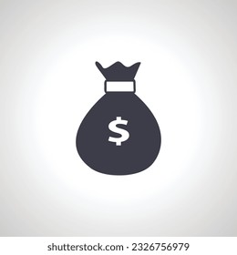 money bag icon. money pouch icon.