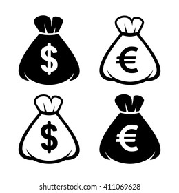 Money Bag Icon Set