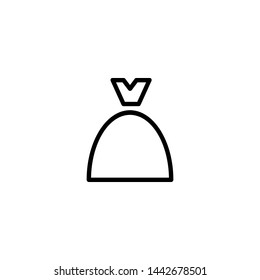money bag icon sign signifier vector