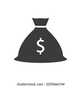 Money bag icon symbol vector