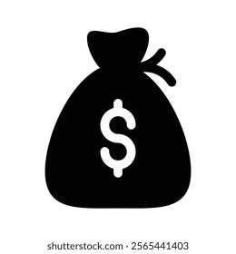 A money bag icon symbolizing wealth, savings, or profits