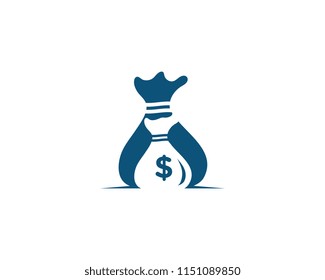 Money Bag icon Template vector illustration design