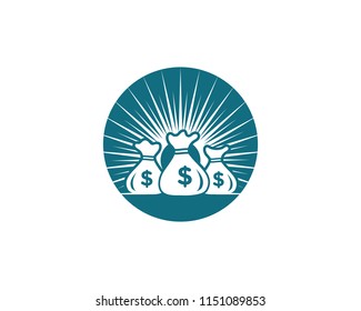 Money Bag icon Template vector illustration design
