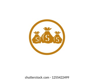 Money Bag icon Template vector illustration design