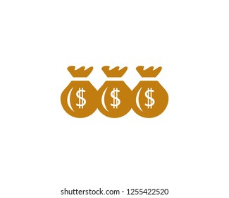Money Bag icon Template vector illustration design