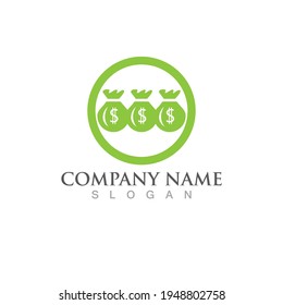 Money Bag icon Template vector illustration design