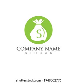 Money Bag icon Template vector illustration design