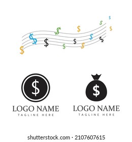 Money Bag icon Template vector illustration design