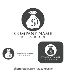 Money Bag icon Template vector illustration design