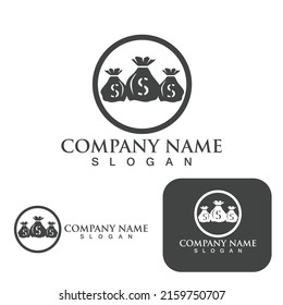 Money Bag icon Template vector illustration design