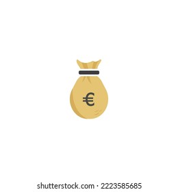 Diseño de la ilustración de la plantilla de icono de Bolsa de dinero